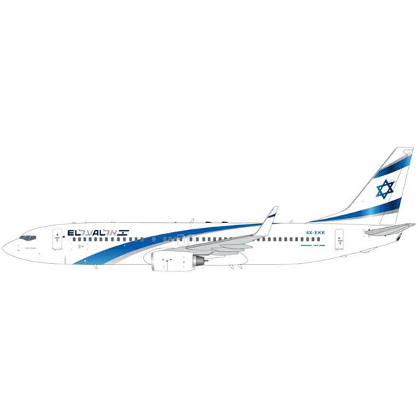 Boeing B737-800W El Al Israel Airlines 4X-EKK w/Upgraded Stand