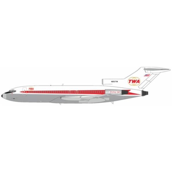 Boeing B727-100 N851TW Trans World Airlines (TWA) Star Stream Upgraded Stand