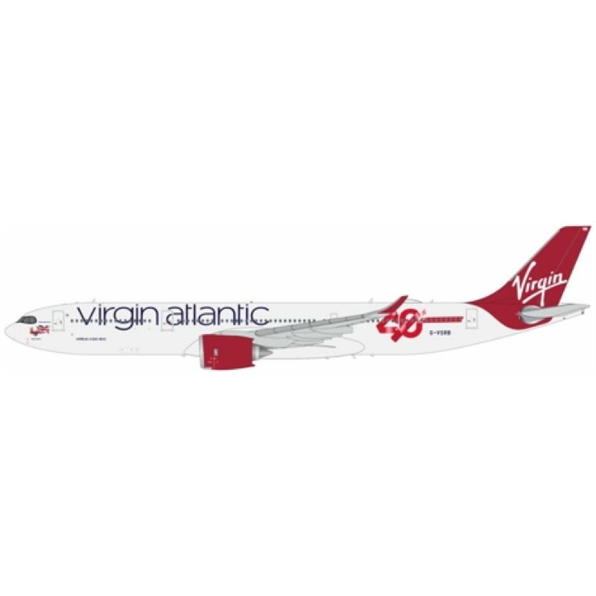 Airbus A330-900neo Virgin Atlantic Airways G-VSRB '40th Anniversary' Logo