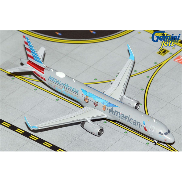 Airbus A321S American Airlines Flagship Valor/Medal of Honor N167AN