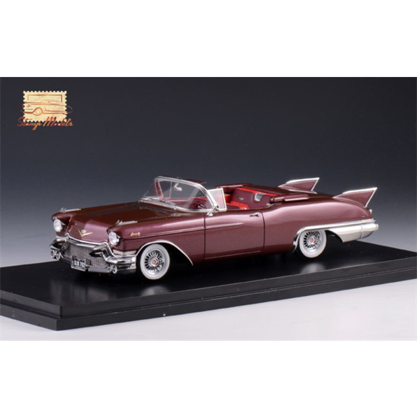 Cadillac Eldorado Biarritz Open Top Castile Maroon Metallic 1957