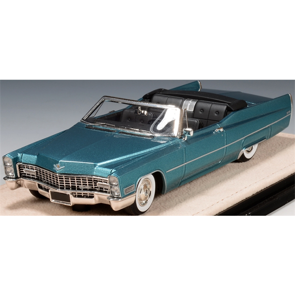 Cadillac de Ville Capri Aqua Metallic Convertible Open Roof 1967