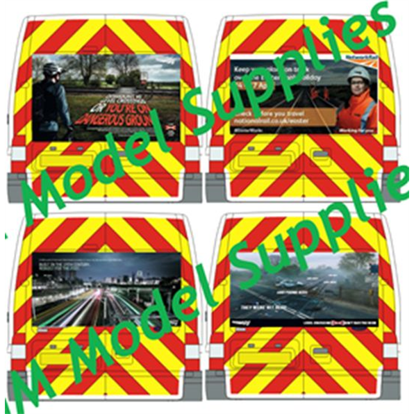 Transit SWB Rear Decal Conversion Kit 'Network Rail Campaigns'