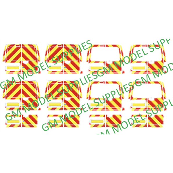 Transit Connect Rear Decal Conversion Kit 'Yellow/Red Chevrons'