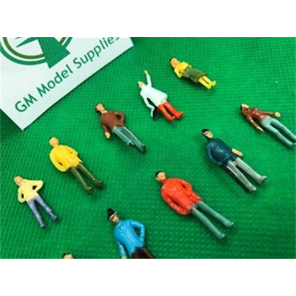 Model Railway Mixed Painted Figures 50pcs