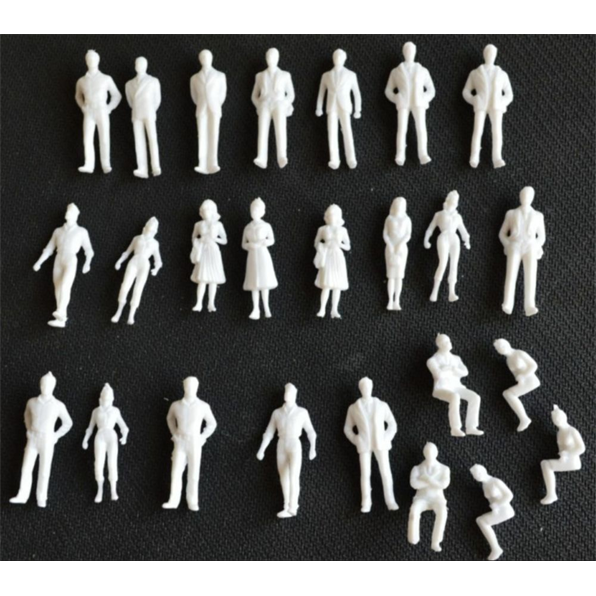 Architecture Plain White Figures - 25pcs
