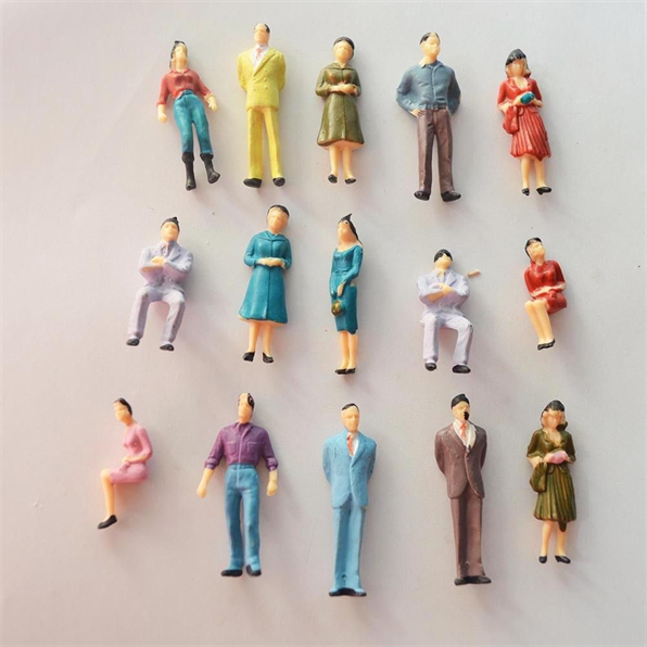 Architecture Mixed Painted Figures