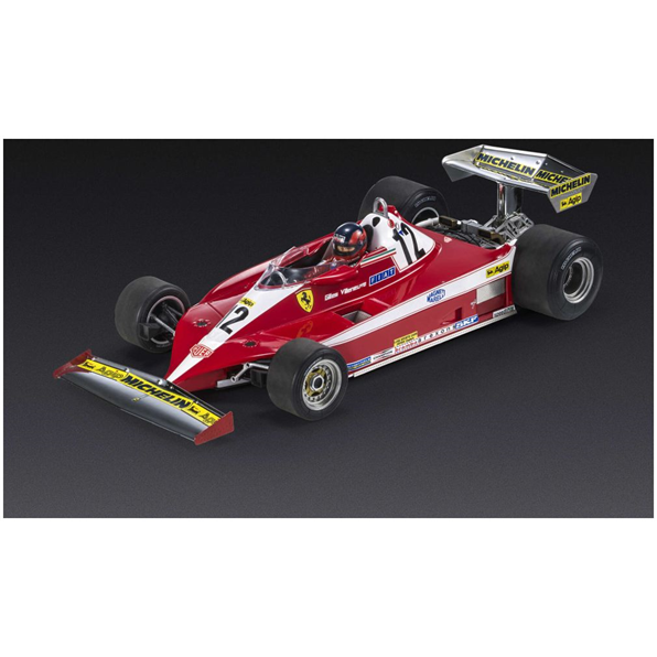 Ferrari 312T3 #12 Gilles Villeneuve Winner Canadian GP Montreal 1978 w/Figurine