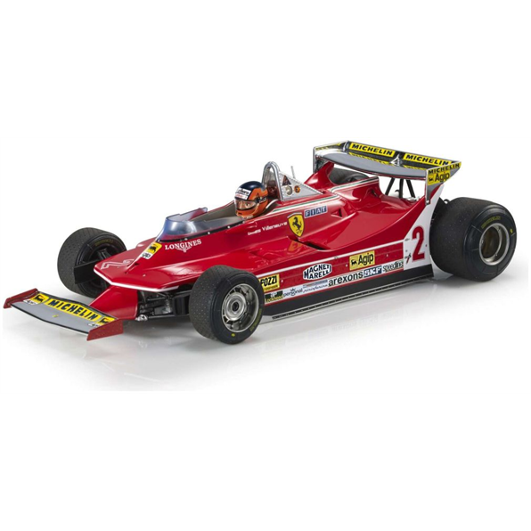 Ferrari 312 T5 Gilles Villeneuve #2 5th Monaco GP 1980 w/Driver