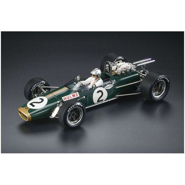 Brabham BT24 #2 Denny Hulme 3rd Mexico GP 1967 w/Figurine