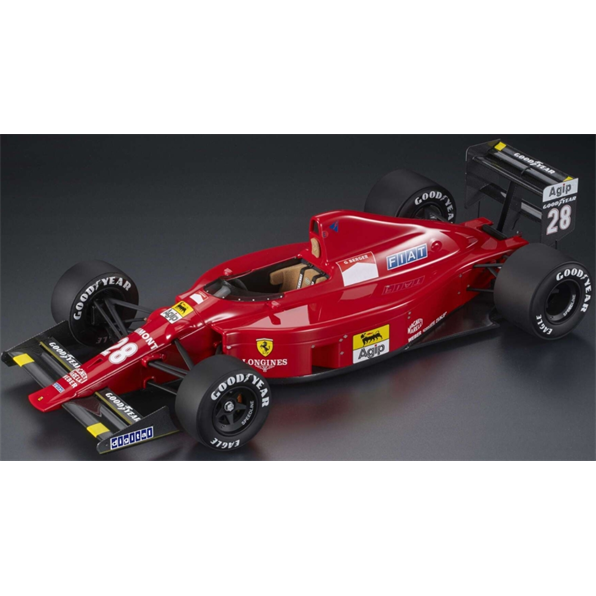 Ferrari 640 F189 #28 Gerhard Berger 2nd Italy GP, Monza 1989 w/Driver
