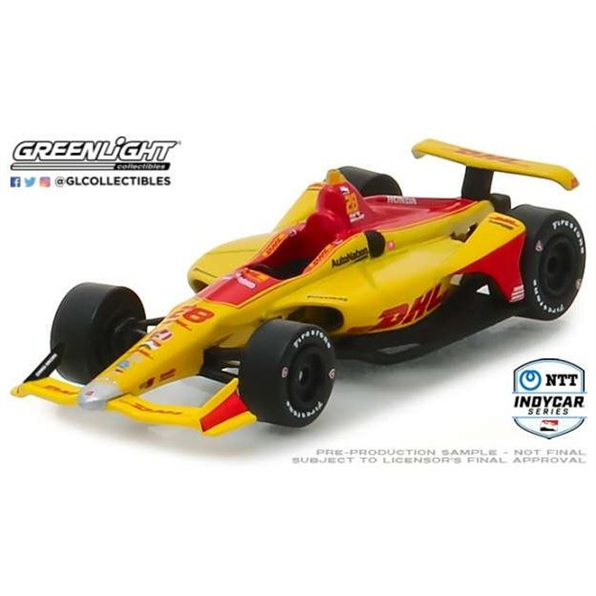 Honda #28 Ryan Hunter-Reay Andretti Autosp ort DHL IndyCar Series yellow/red 2019