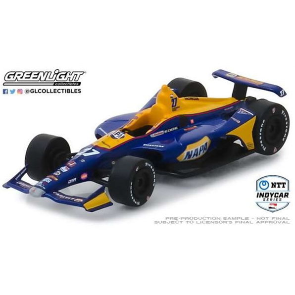 Honda #27 Alexander Rossi Andretti Autospo rt NAPA Auto Parts IndyCar Series yellow/b