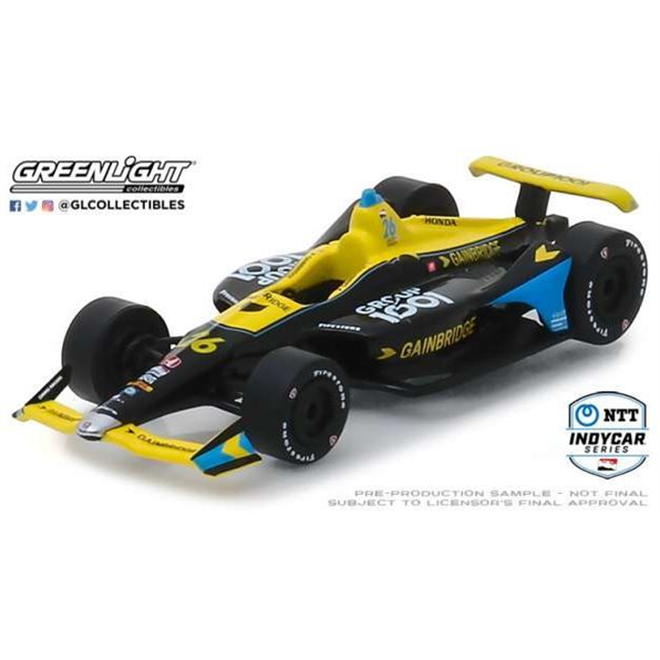 Honda #26 Zach Veach Andretti Autosport Re lay IndyCar Series yellow/orange 2019