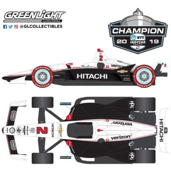 Chevrolet 2019 #2 Josef Newgarden Team Penske Hitachi NTT IndyCar Series Champion