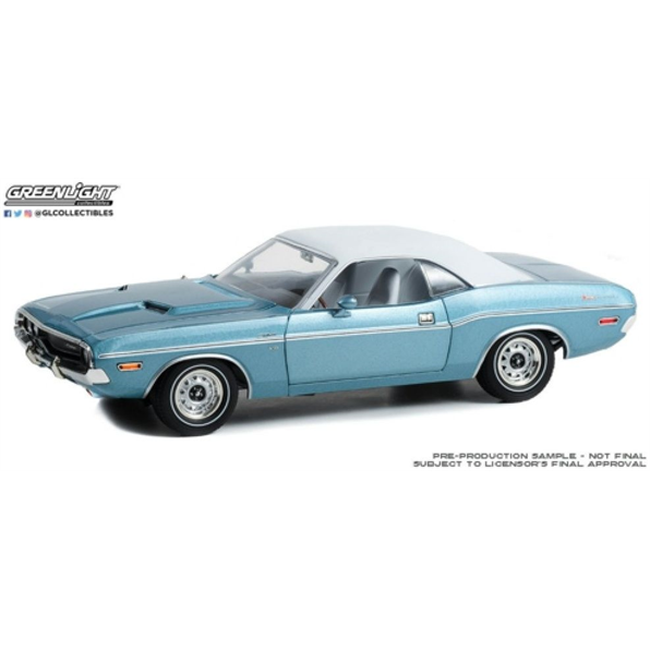 Dodge Challenger Western Sport Special 1970 Blue w/Vinyl Roof + White Interior