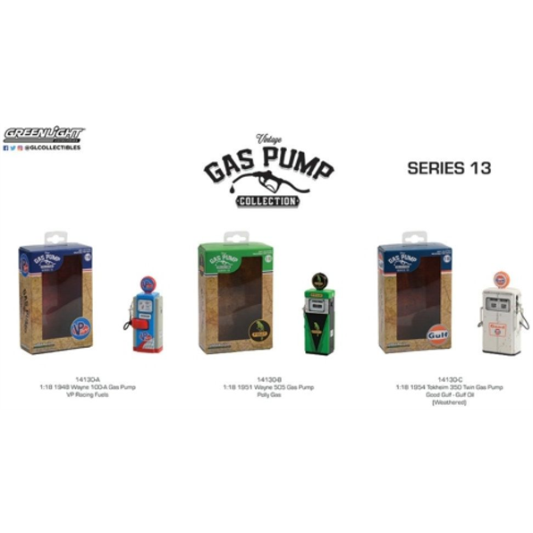 Vintage Gas Pumps Series 13 (3 Gas Pump Set)