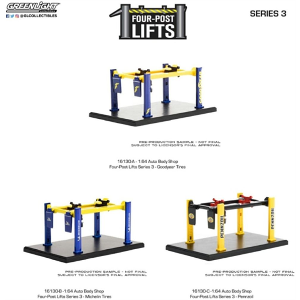 Body Shop Four Post Lifts Set