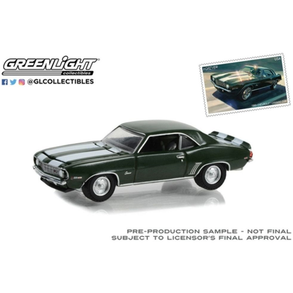 Chevrolet Camaro Z/28 USPS 2022 Pony Car Stamp Collection By Artist Tom Fritz 1969