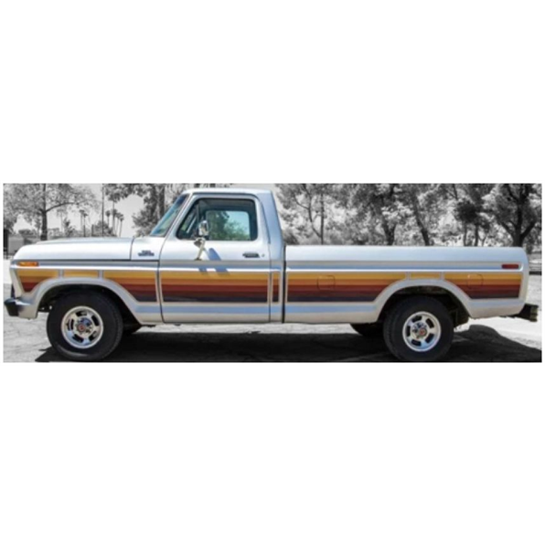 Ford F-150 1977 Silver Metallic Free Wheeling Stripes Edition