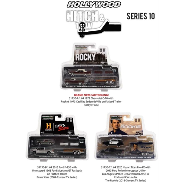 Hollywood Hitch and Tow Series 10 Assortment 6pcs Asst