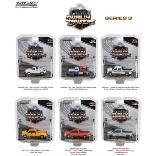 Dually Drivers Series 9 6-Truck Set 12pcs Asst