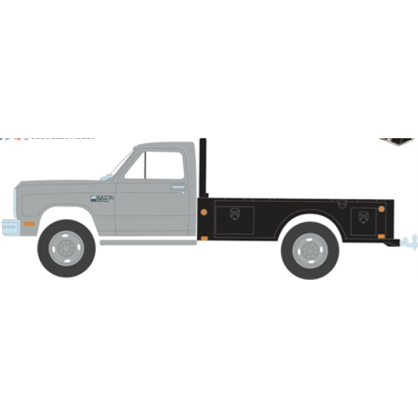 Dodge RAM W350 Power RAM Dually Flatbed Silver 1985