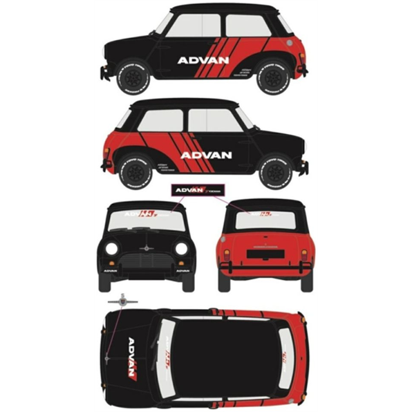 Morris Cooper S Advan Livery (Indonesia Exclusive)