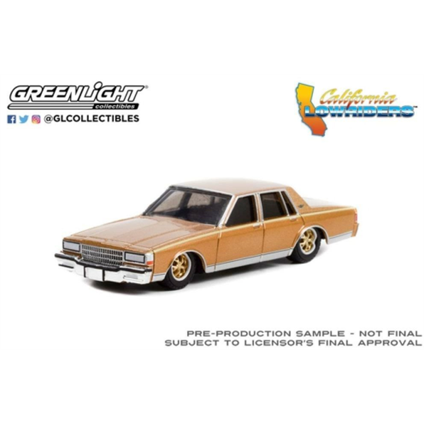 Chevrolet Caprice Lowrider 1985 Custom Gold California Lowrider Series 1