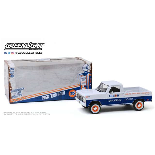 Ford F-100 1968 Union 76 Auto Service 'Running on Empty 4' Blue/White