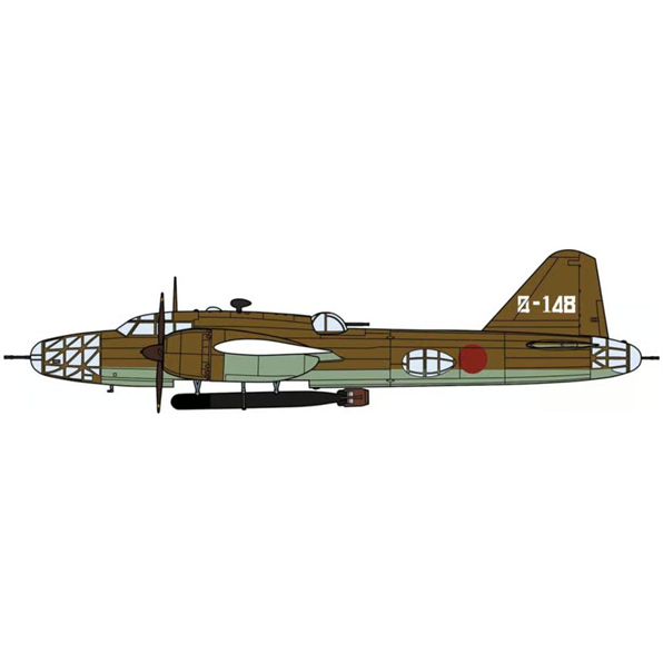 Mitsubishi Ki67 Type 4 Heavy Bomber Hiryu (PEGGY) 74th Flight Regiment Model Kit