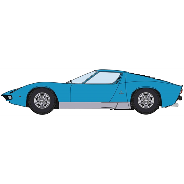 Lamborghini Miura P400 SV Blue Body Model Kit