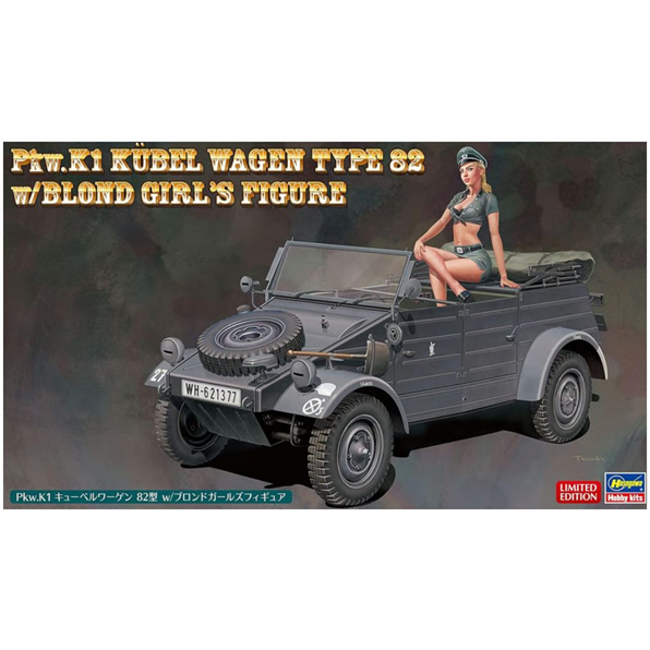Pkw.K1 Kubelwagen Type 82 And Blonde Girl Figure Kit