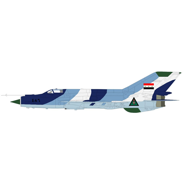 MIG-21bis Iraqi AF Sea Camouflage 9th Sqn. Jalibah Sept 1986