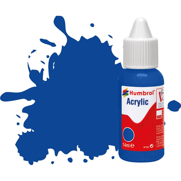 French Blue Gloss Acrylic Paint Dropper Bottle