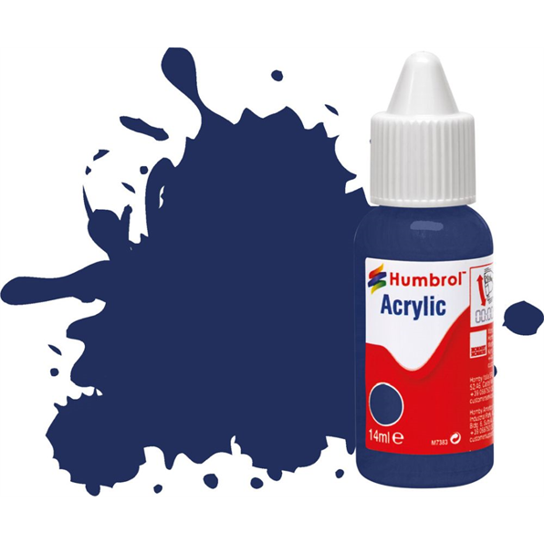 Midnight Blue Gloss Acrylic Paint Dropper Bottle