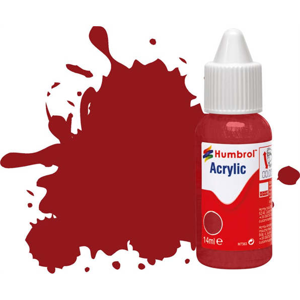 Crimson Gloss Acrylic Paint Dropper Bottle
