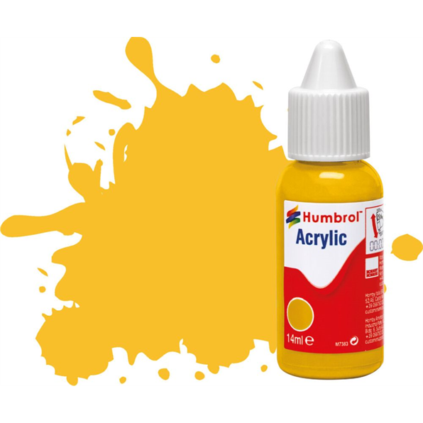 Trainer Yellow Matt Acrylic Paint Dropper Bottle