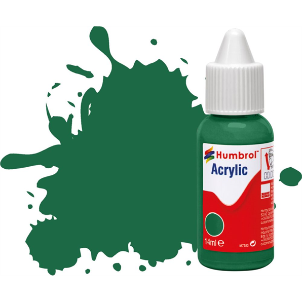 No.30 Dark Green Matt Acrylic Paint Dropper Bottle