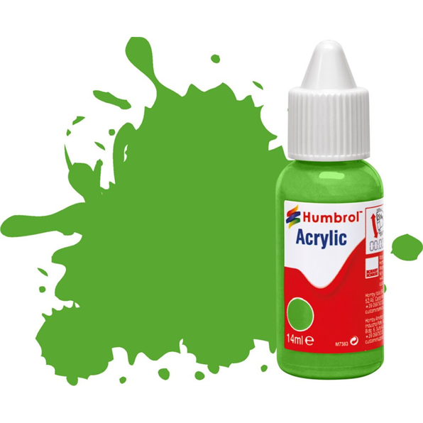 Bright Green Matt Acrylic Paint Dropper Bottle