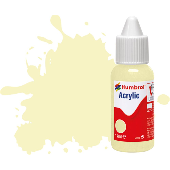 Ivory Gloss Acrylic Paint Dropper Bottle