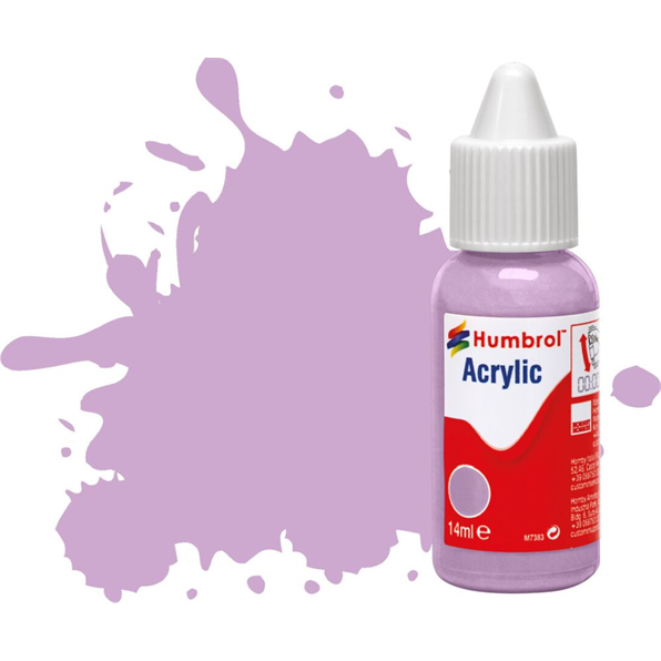 Pastel Violet Matt Acrylic Paint Dropper Bottle