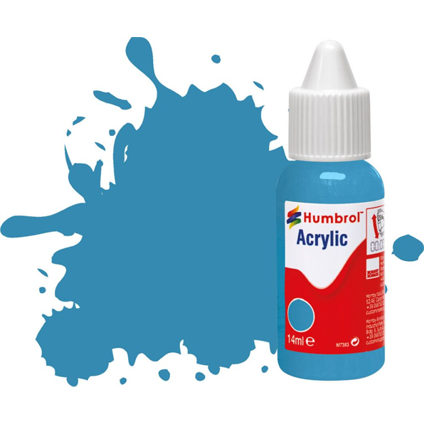 Mediterranean Blue Gloss Acrylic Paint Dropper Bottle