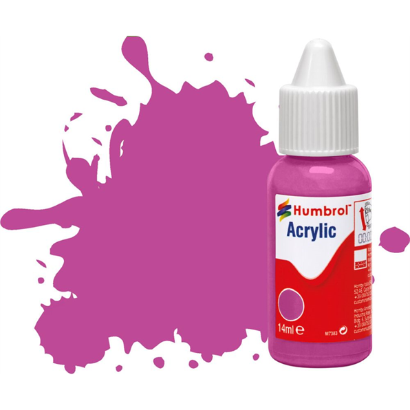 Magenta Matt Acrylic Paint Dropper Bottle