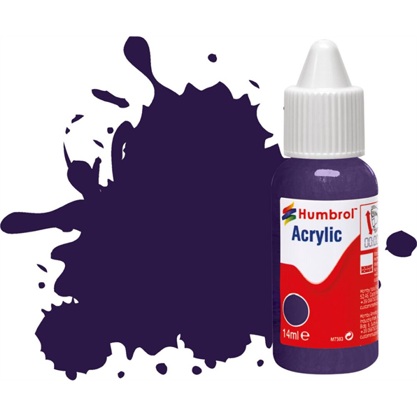 Purple Gloss Acrylic Paint Dropper Bottle