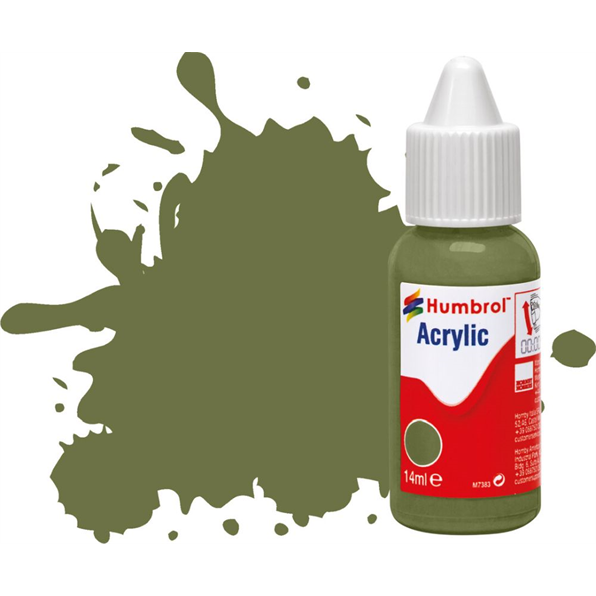 Grass Green Matt Acrylic Paint Dropper Bottle