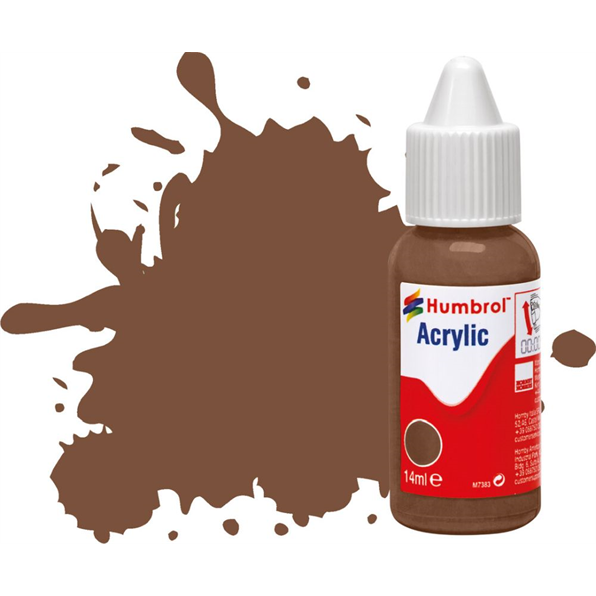 Chocolate Matt Acrylic Paint Dropper Bottle