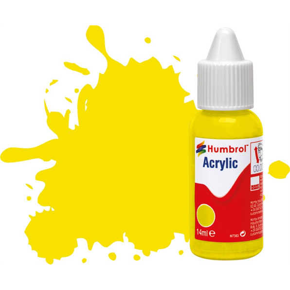 Lemon Matt Acrylic Paint Dropper Bottle