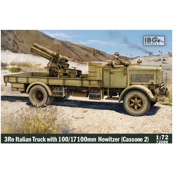 3Ro Italian Truck w/100/17 100mm Howitzer (Cassone 2)