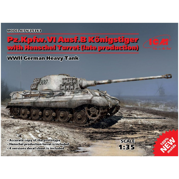 Pz.Kpfw.VI Ausf.B King Tiger w/Henschel Turret (Late Production) WWII German Heavy